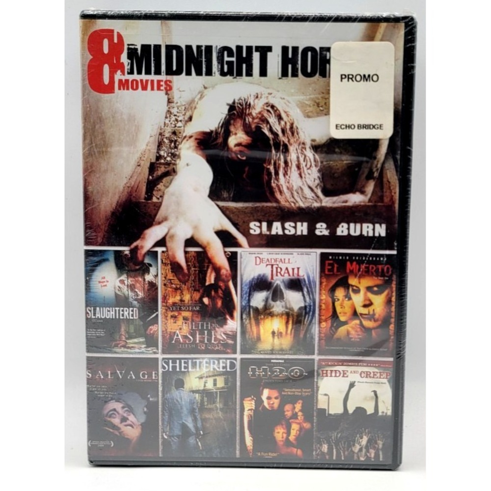 8 Midnight Horror Movies DOUBLE PACK DVD 16 HORROR MOVIES NEW FACTORY SEALED